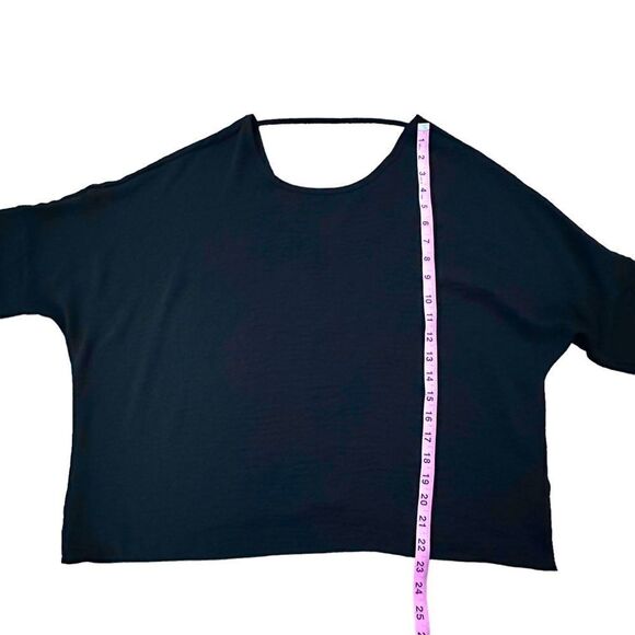 Eden in Love ~ Black Dolman Sleeve Blouse ~ Lightweight ~ size medium ~ NWT - Picture 7 of 10